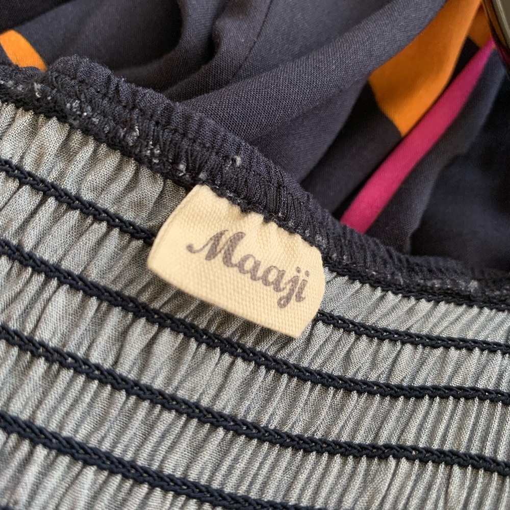 Maaji Convertible Smocked Back Waist Tie Jumpsuit M NWT - Picture 6 of 12